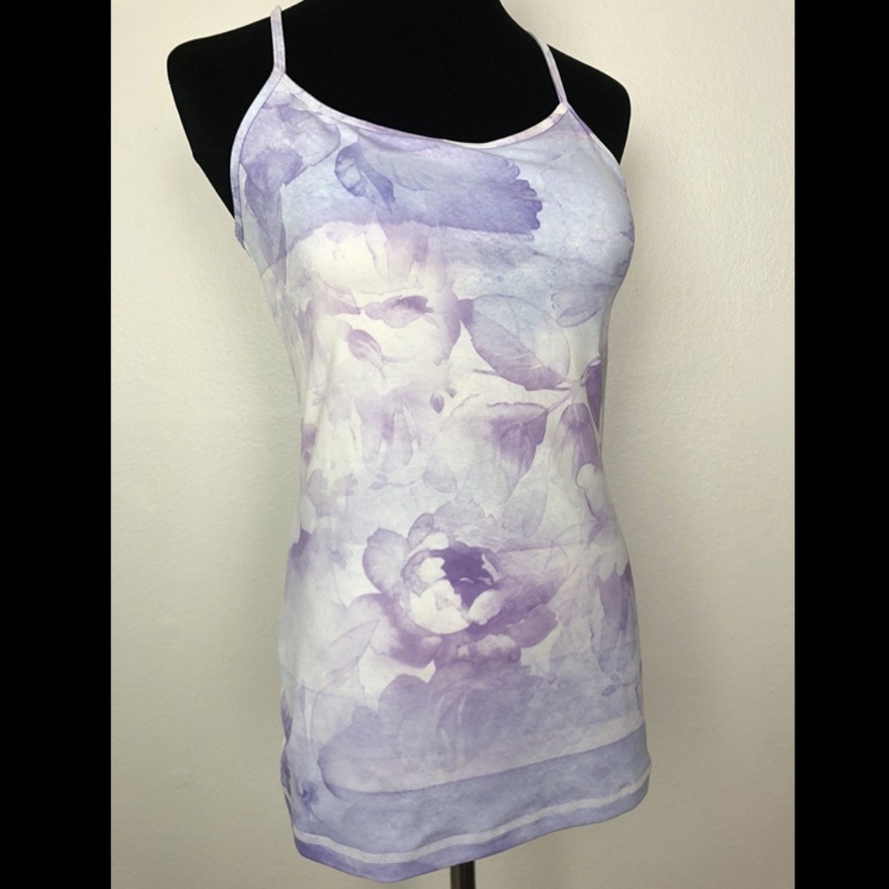 DYI Define Your Inspiration Purple Floral Tank